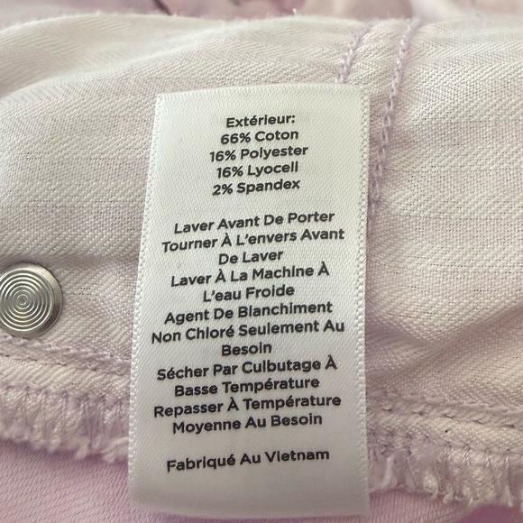 Talbots Women's Soft Pink Slim ankle Jeans Curvy fit - Picture 7 of 7